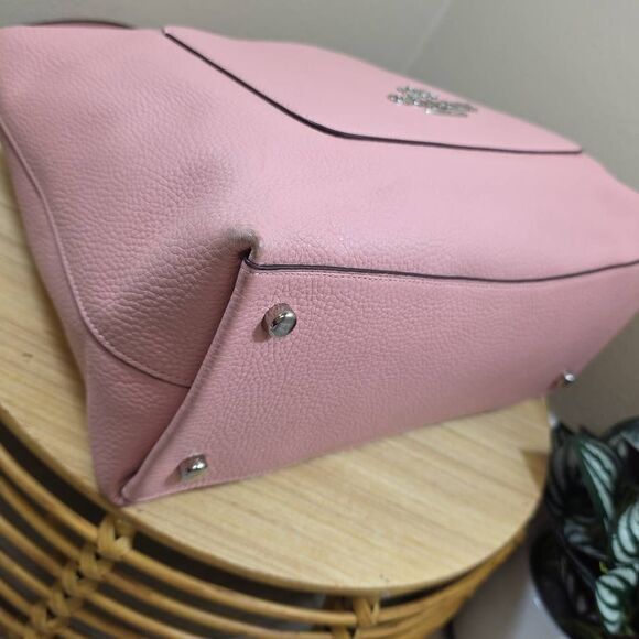 Coach Emma Pebbled Leather Satchel - Picture 10 of 16